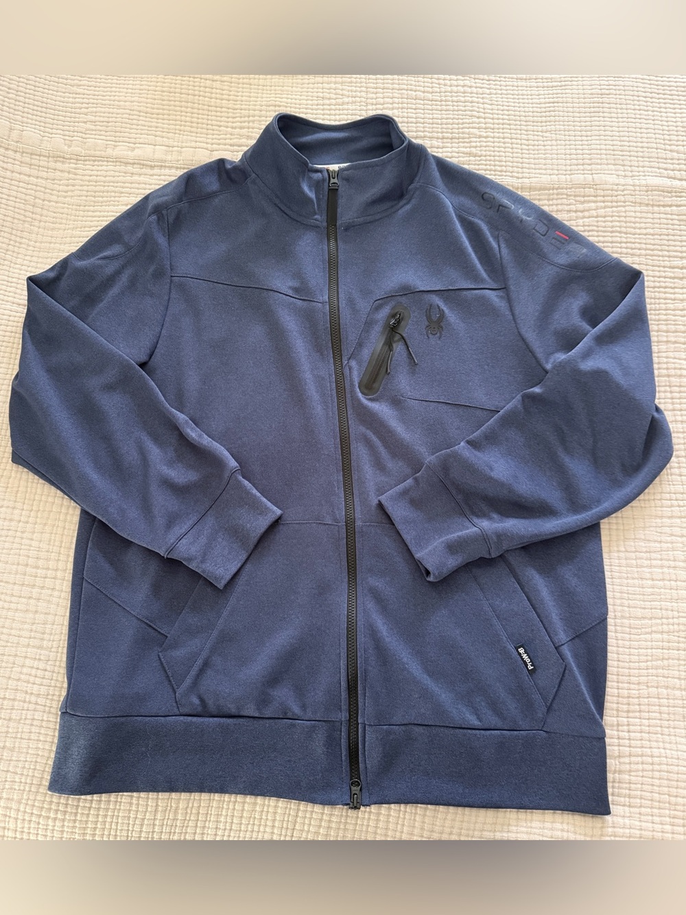 Spyder Navy Full-Zip Performance Jacket